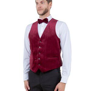 Ravishing Red Velvet Vest: A Touch of Luxury and Style